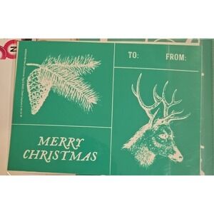 Chalk Couture  Size A Transfer Reusable Merry Christmas Deer Buck